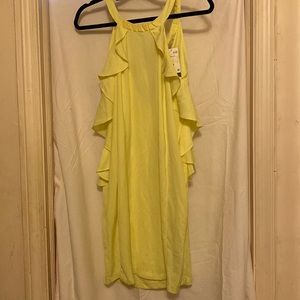 H&M women’s canary yellow dress size 12